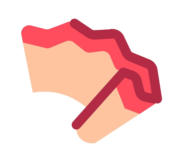 Pencil shavings icon Vector illustration