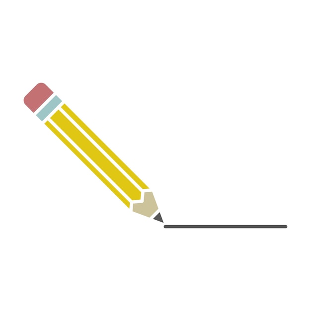 pencil sign symbol vector icon