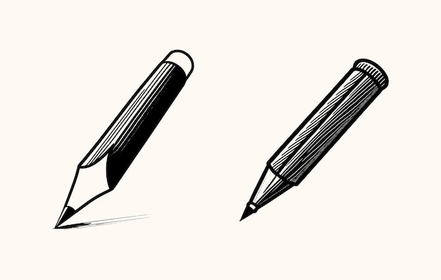 Vector pencil sketch icon illustration