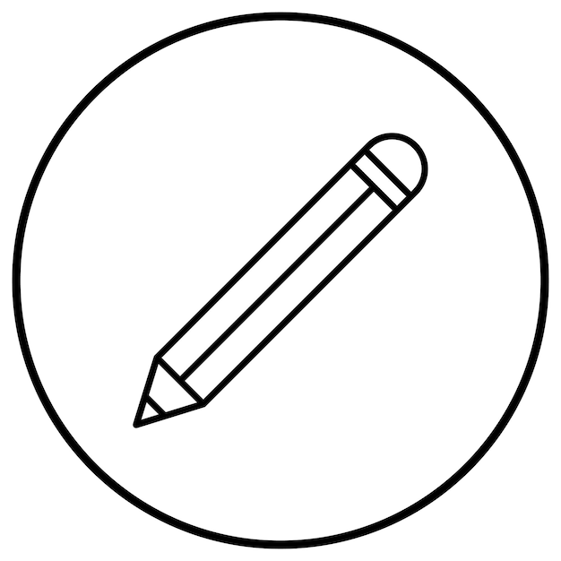 Vector pencil vector icon can be used for learning iconset