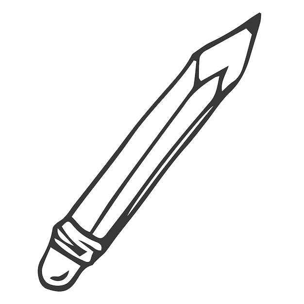 Pencil vector sketch drawing doodle