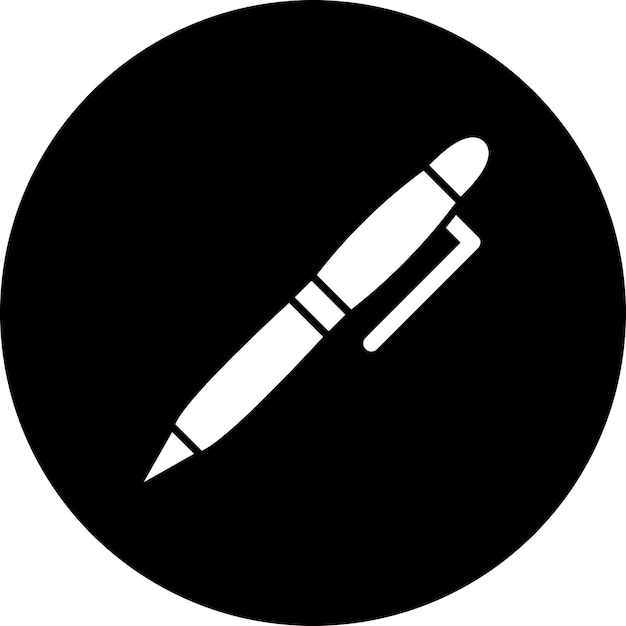 黒い背景にペンが書いてある筆