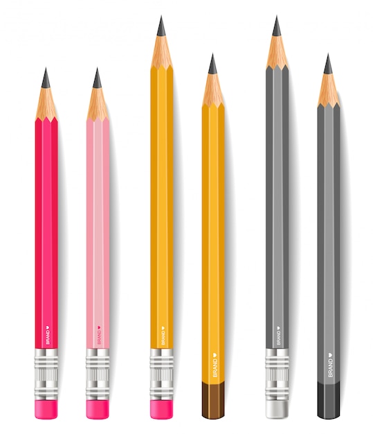 Vector pencils collection