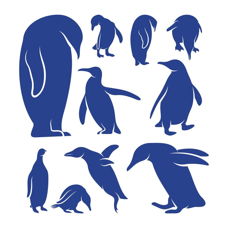 ペンギンの鳥のロゴデザインベクトルアイコンシンボルテンプレートイラスト