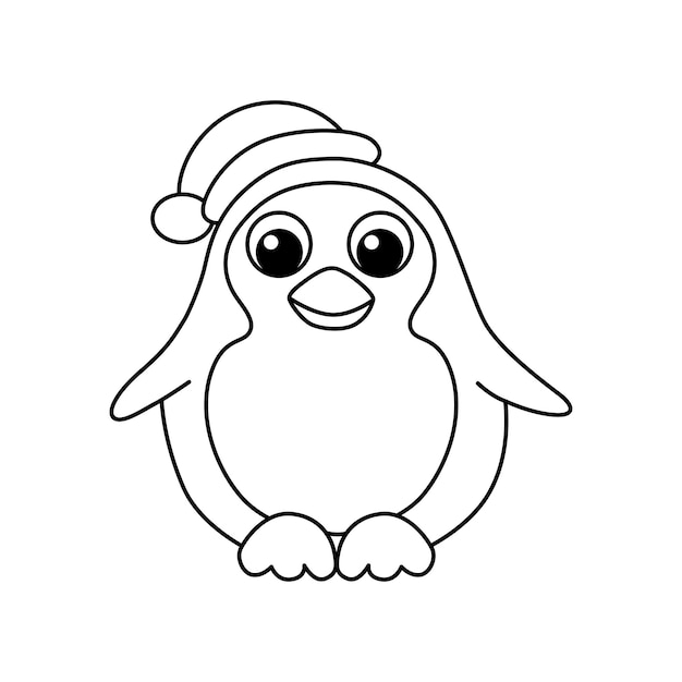 Penguin cartoon vector illustration