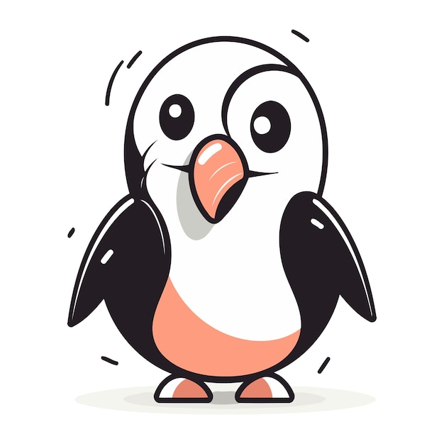 Penguin Cute cartoon penguin Vector illustration