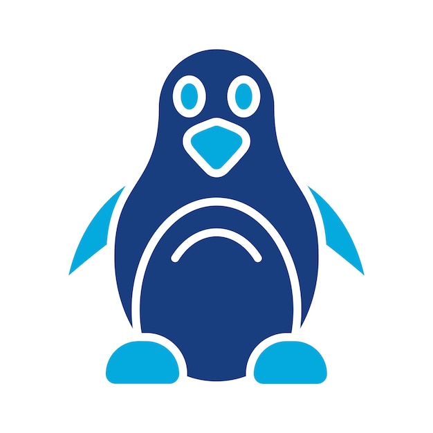 ペンギン・デュオトーンイラスト