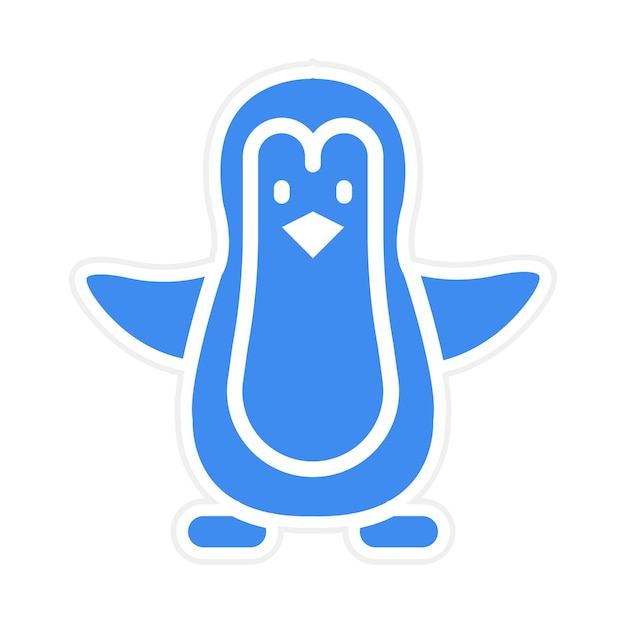 Vector penguin icon vector image can be used for rainforest