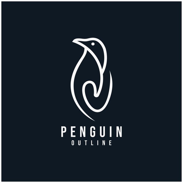 Design del logo del pinguino