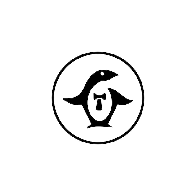 Penguin logo template design