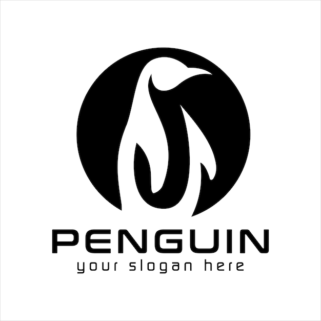 penguin logo template penguin logo element penguin logo vector