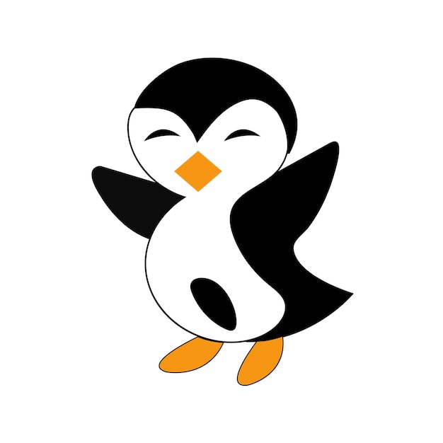 penguin vector illustration for kids