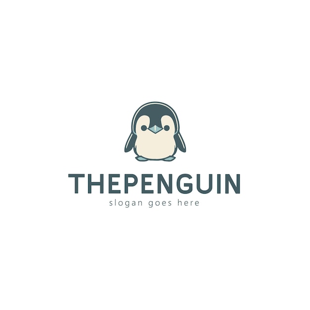 Vector penguin vector logo design