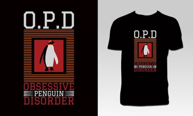 ベクトル ペンギンベクトルtシャツのデザイン
