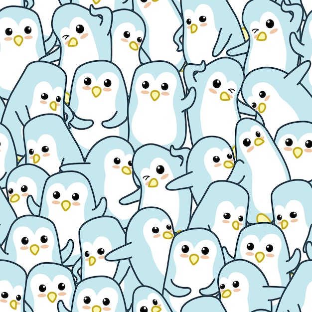 Penguins pattern.