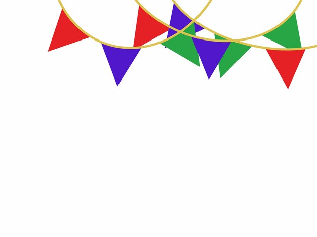 pennant flag corner frame background