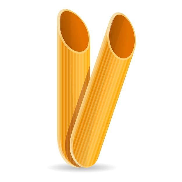 Penne pasta icon Cartoon of penne pasta vector icon for web design isolated on white background