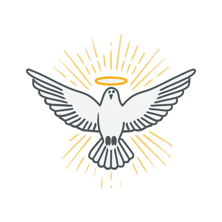 Vector pentecost poster design for print