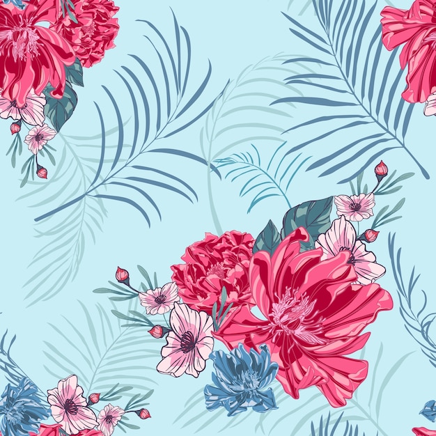 Peony pattern