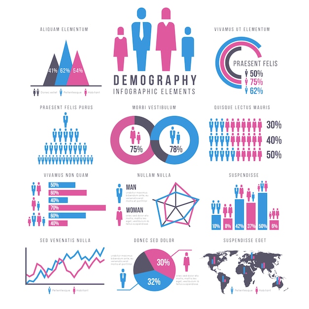 사람, 성인 및 어린이, 인간, 사람, 가족 인포 그래픽 벡터 표시 및 차트