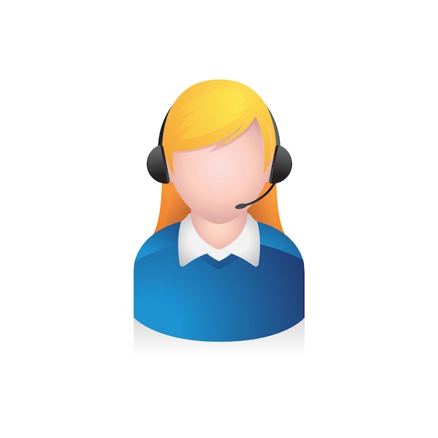 Vector people avatar icons customer service