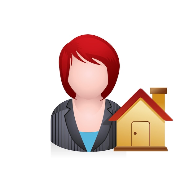 People Avatar Icons Real estate agent