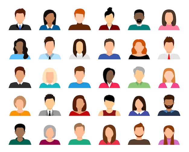 User Avatars — Customizable Vector Profile Pictures