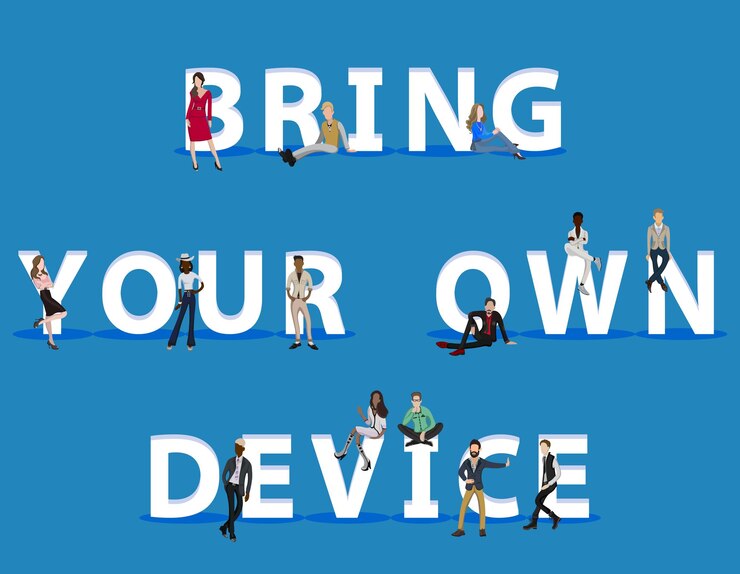 Vector 웹 모바일 앱용 byol(bring your own device) 사용자