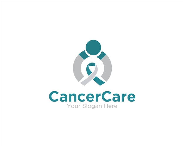 People cancer care logo designs for medical service and health care