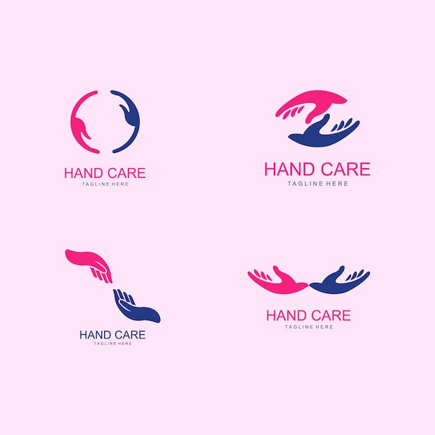 People care logo design vector