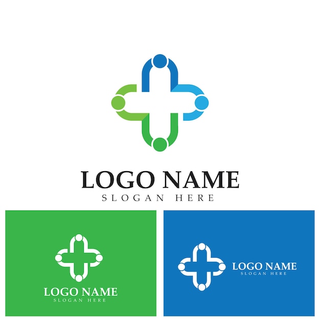 People Care-logo met plus-symbool