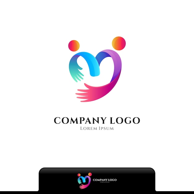 People care logo vector template