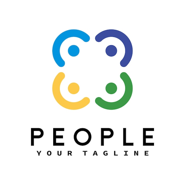 People Care Logo With Plus Symbol