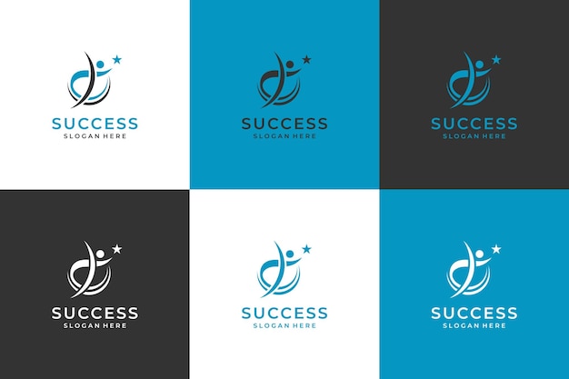 Vector people care success health life logo vector template