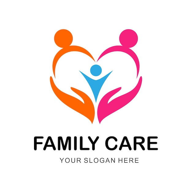 people care vector logo