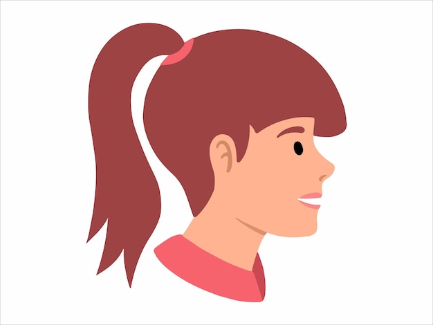 Vector people character avatar icon illustration