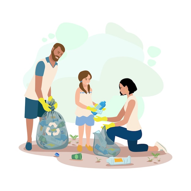 people clean