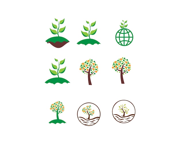 Vector people community green leaf ecology nature element