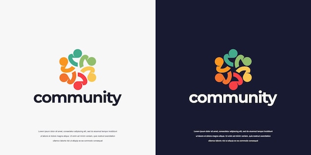 Логотип сообщества людей или логотип медицинской клиники