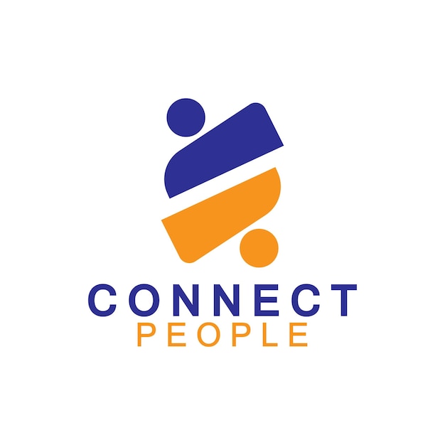 People Connect logo ontwerp sjabloon verbinding logo voor bedrijven