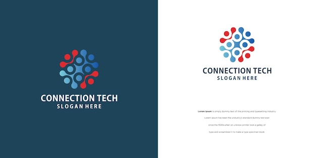 People connected logo, communication, family, social care, children, sports, vector symbolic sign