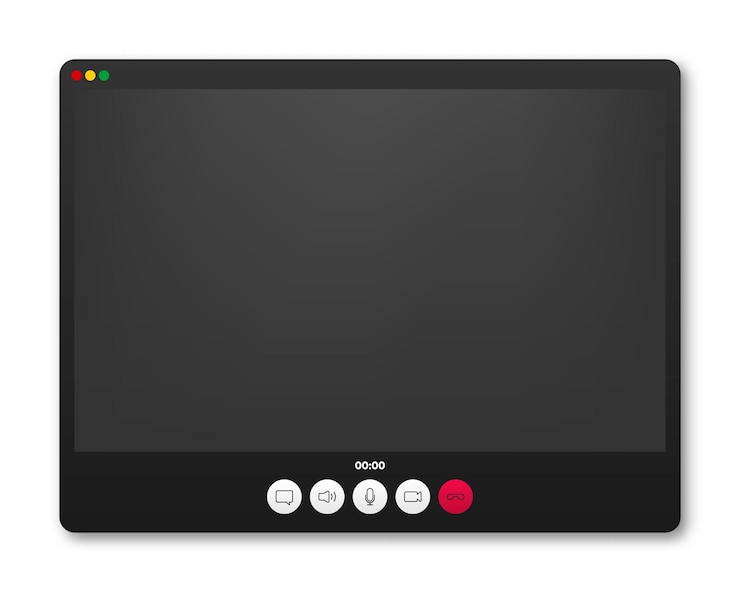 Vector オンライン学習やビデオ会議リモート会議を接続する人々 ウィンドウ ビデオ コンセプト ベクトル図
