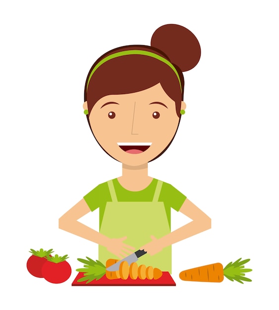 Vector people cooking design, vector illustration eps10 graphic