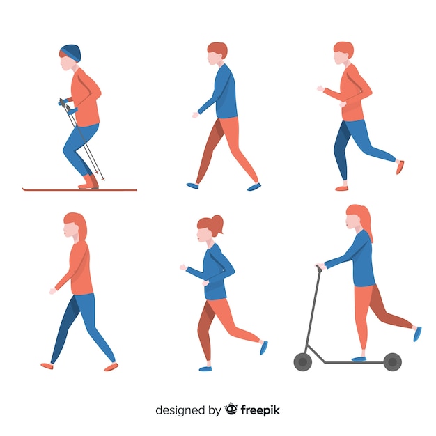 Vector people doing things collection