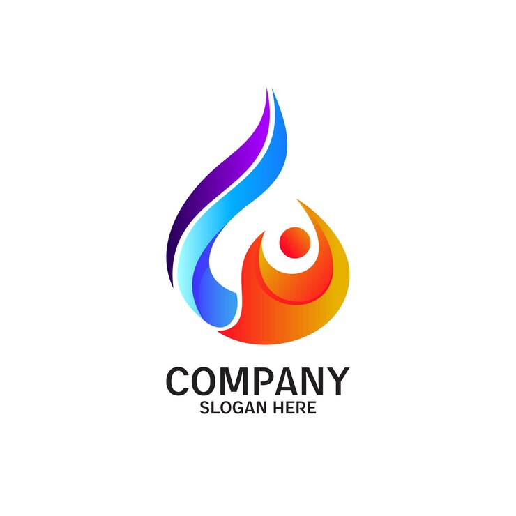 People flame logo design