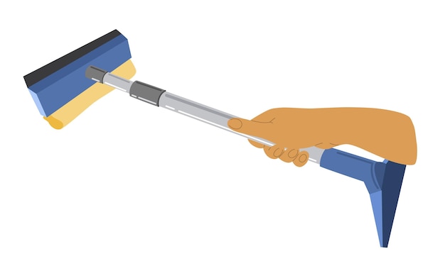 People hands doing house cleaning routine close up vector illustration cleaning mop flat drawing