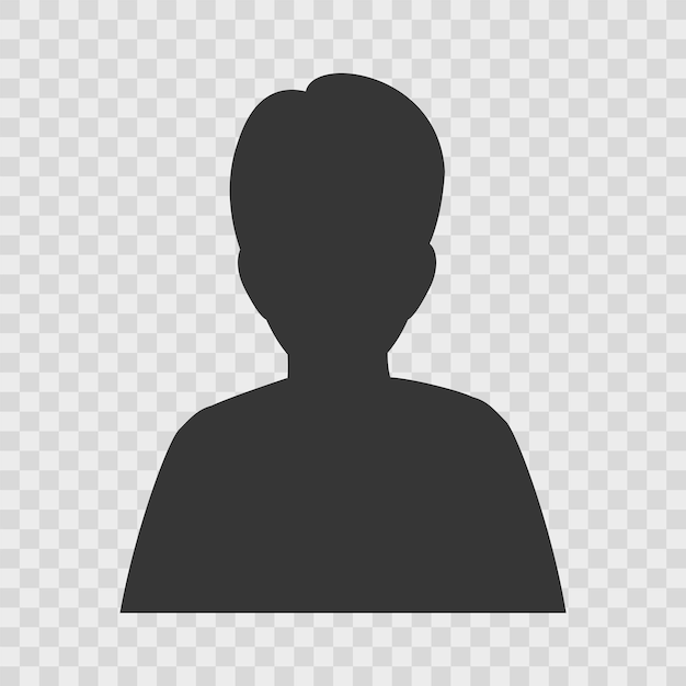 Vector people head silhouette profile face icon.vector illustration