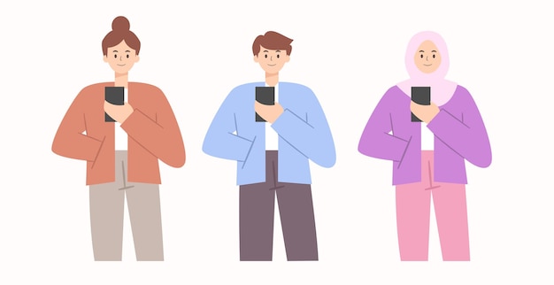 People holding phone