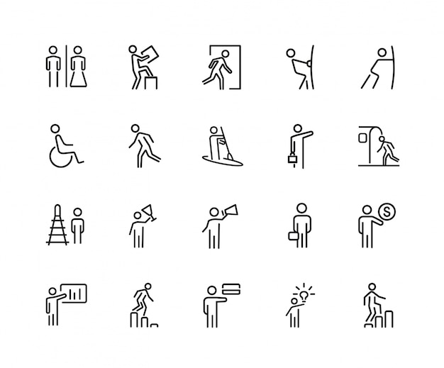 People icon set