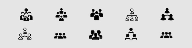 People icon set